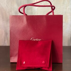 CARTIER SUEDE TRAVEL POUCH BRAND NEW
